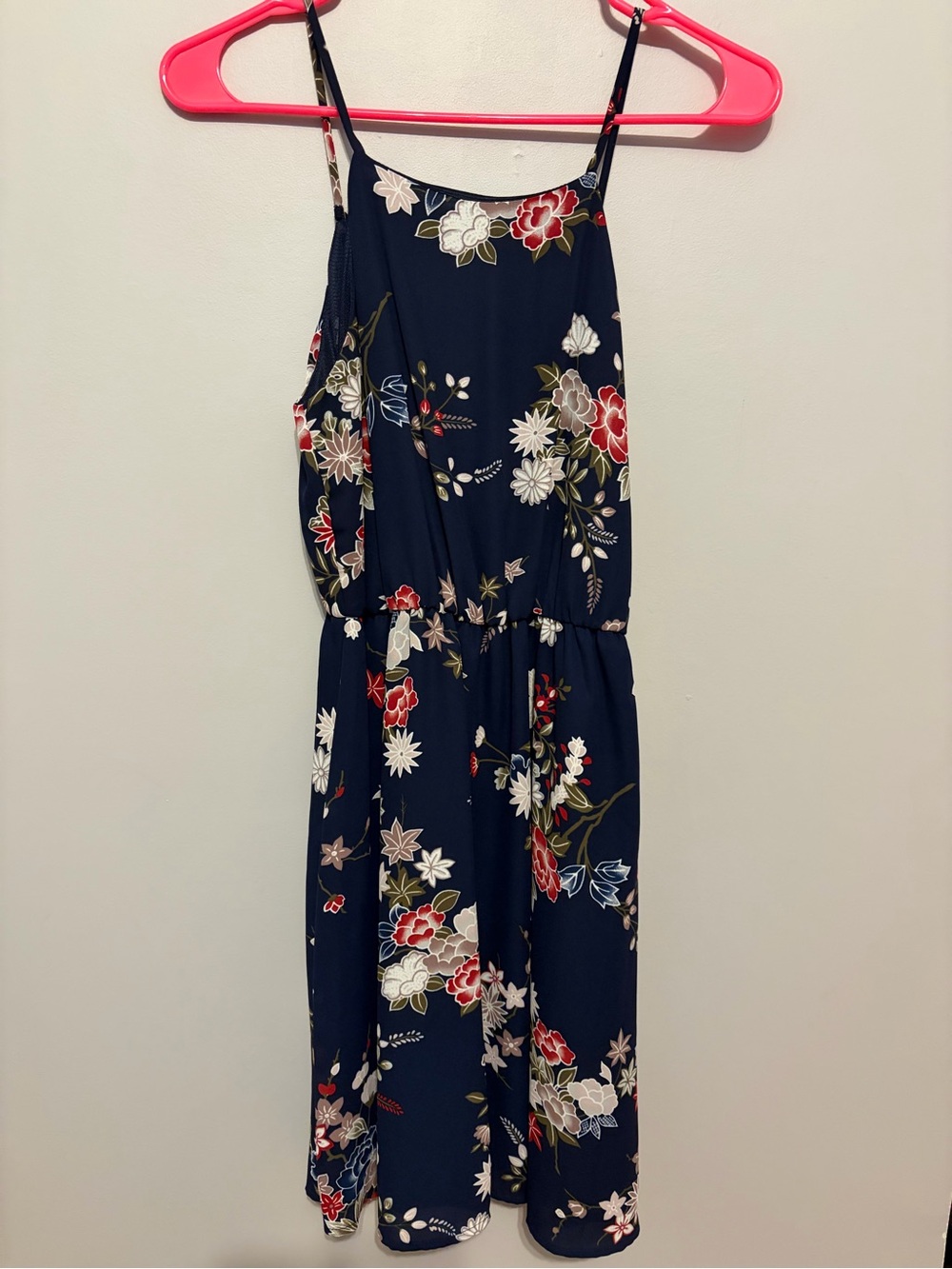 Floral Navy Dress Lush Nordstrom XS